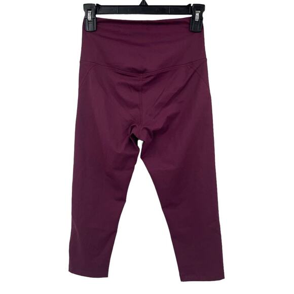 Girlfriend Collective leggings High Waist Capri burgundy size Small S - Picture 3 of 5